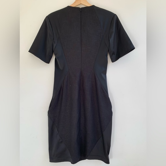 Sally Lapointe black midi dress .Size 6 .Pencil Dress new  with tag . - Picture 7 of 10